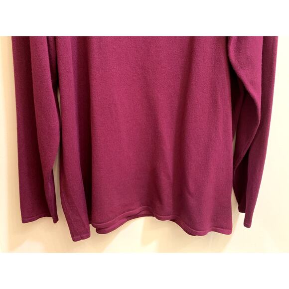 Torrid Sweater Size 2 Burgundy Black Knit Back Lace Pullover Relaxed Fit - Picture 3 of 10